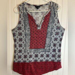 Lucky Brand women tunic blouse size M multicolor.